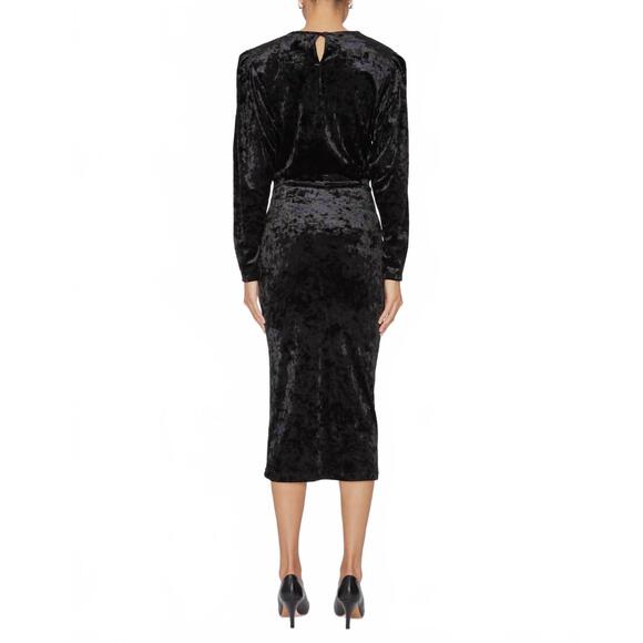 NEW ISABEL MARANT hadley long sleeve dress in black - Picture 3 of 6